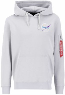 ALPHA INDUSTRIES Mikina 'Dark Side'  sivá / svetlozelená / fialová / červená