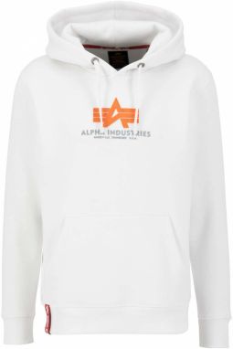 ALPHA INDUSTRIES Mikina  sivá / oranžová / biela