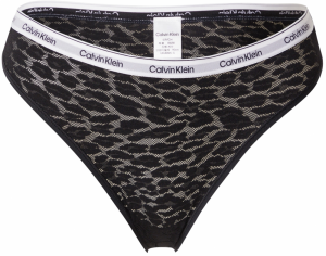 Calvin Klein Underwear Tangá  čierna / šedobiela