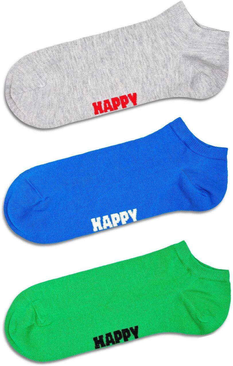 Happy Socks Ponožky  modrá / svetlosivá / limetová / čierna