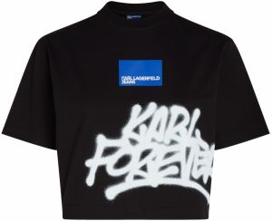 KARL LAGERFELD JEANS Tričko 'X Crapule2000'  modrá / čierna / biela