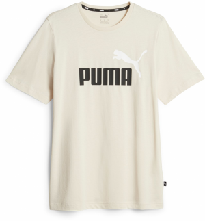 PUMA Funkčné tričko 'Essentials'  čierna / biela / šedobiela