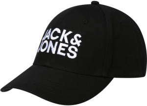 JACK & JONES Čiapka 'GALL'  čierna / biela