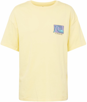QUIKSILVER Tričko 'TAKE US BACK '  námornícka modrá / svetlomodrá / pastelovo žltá / svetlofialová