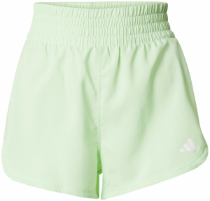 ADIDAS PERFORMANCE Športové nohavice 'PACER'  pastelovo zelená / biela