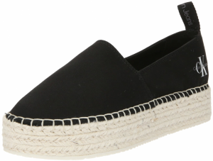 Calvin Klein Jeans Espadrilky  sivá / čierna / biela