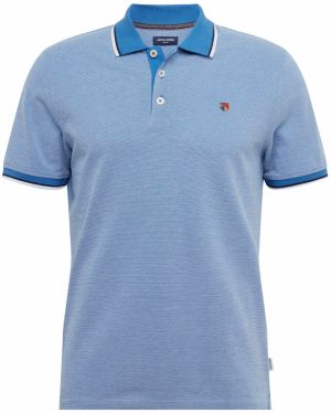 JACK & JONES Tričko 'Bluwin'  modrá / žltá / krvavo červená / biela