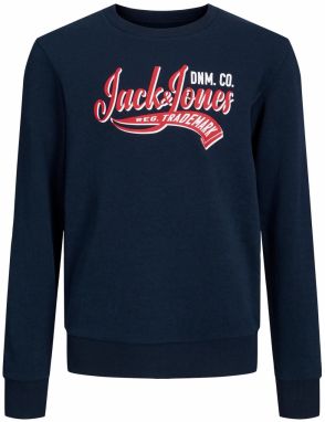 JACK & JONES Mikina  námornícka modrá / červená / biela