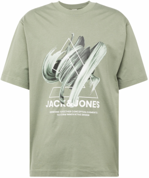 JACK & JONES Tričko 'TINT'  olivová / mätová / čierna / biela