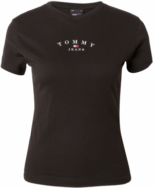 Tommy Jeans Tričko 'ESSENTIAL'  námornícka modrá / svetločervená / čierna / biela