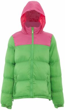 MO Zimná bunda  zelená / ružová