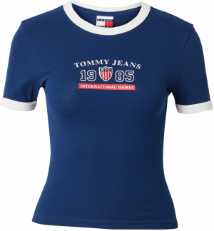 Tommy Jeans Tričko 'ARCHIVE GAMES'  modrá / červená / biela