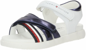 TOMMY HILFIGER Sandále  námornícka modrá / červená / biela