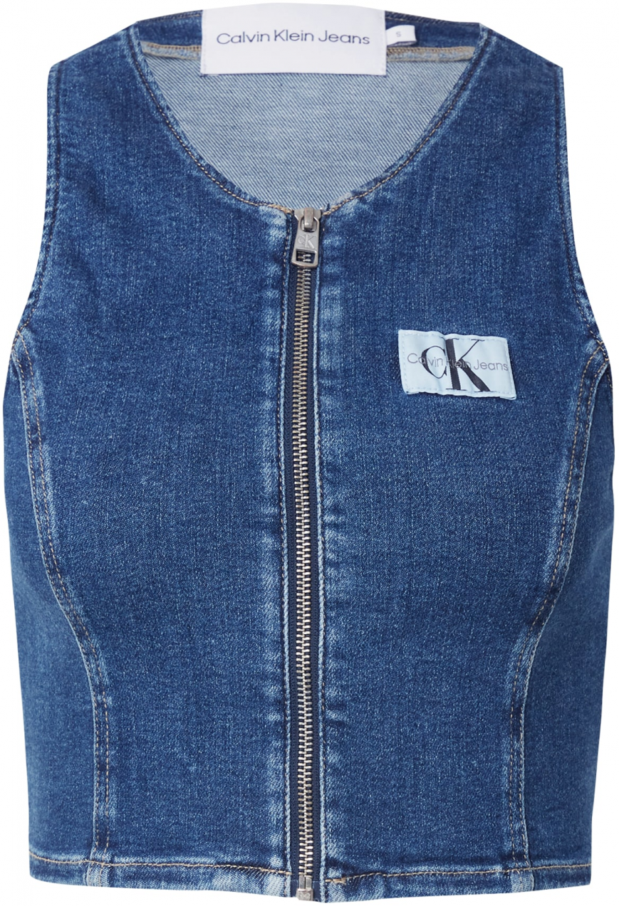 Calvin Klein Jeans Top  modrá denim