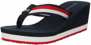 TOMMY HILFIGER Šľapky  námornícka modrá / červená / biela