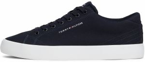 TOMMY HILFIGER Nízke tenisky 'Essential'  námornícka modrá / červená / biela