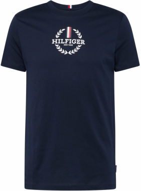 TOMMY HILFIGER Tričko  námornícka modrá / červená / čierna / biela