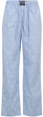 Polo Ralph Lauren Pyžamové nohavice  svetlomodrá / biela