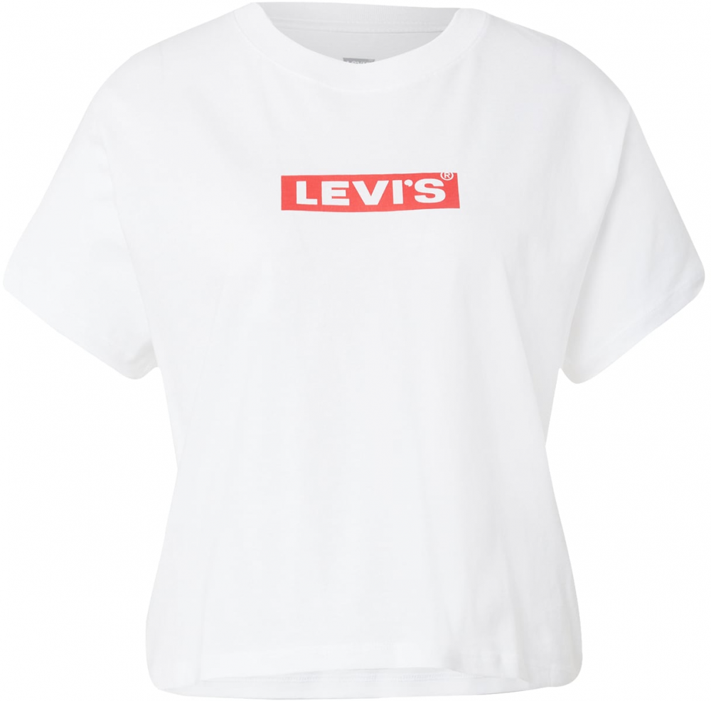 LEVI'S ® Tričko 'Graphic Varsity Tee'  červená / biela