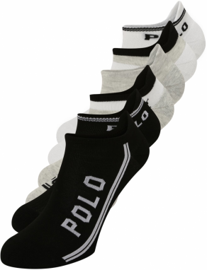 Polo Ralph Lauren Ponožky  svetlosivá / čierna / biela