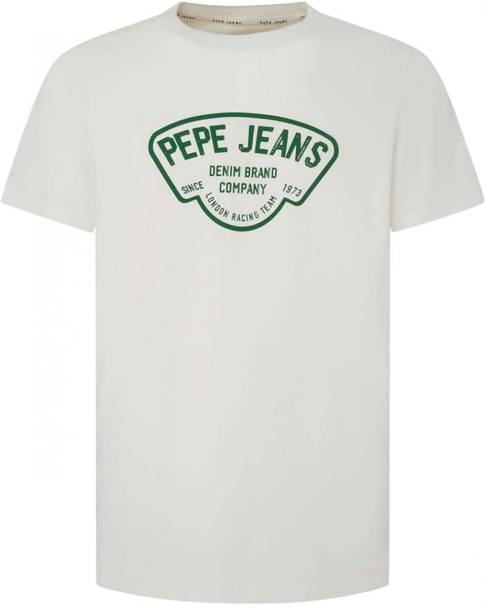 Pepe Jeans Tričko 'Cherry'  smaragdová / šedobiela