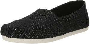 TOMS Slip-on obuv  čierna / strieborná