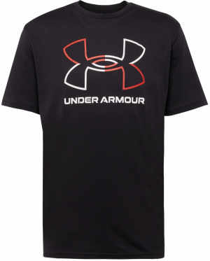 UNDER ARMOUR Funkčné tričko 'Foundation'  červená / čierna / biela