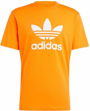ADIDAS ORIGINALS Tričko 'Adicolor Trefoil'  oranžová / biela
