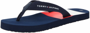 TOMMY HILFIGER Otvorená obuv  námornícka modrá / červená / biela
