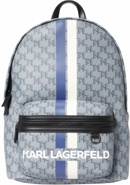 Karl Lagerfeld Batoh  modrá / sivá / čierna / biela
