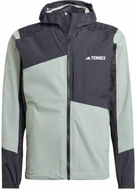 ADIDAS TERREX Outdoorová bunda 'Xperior'  pastelovo zelená / čierna / biela