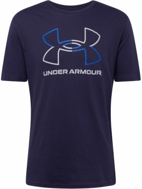 UNDER ARMOUR Funkčné tričko 'FOUNDATION'  modrá / námornícka modrá / biela