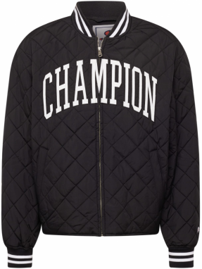 Champion Authentic Athletic Apparel Prechodná bunda  čierna / biela