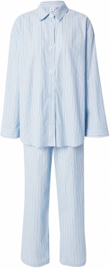 BeckSöndergaard Pyžamo  námornícka modrá / svetlomodrá / sivá / biela