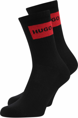 HUGO Red Ponožky  červená / čierna