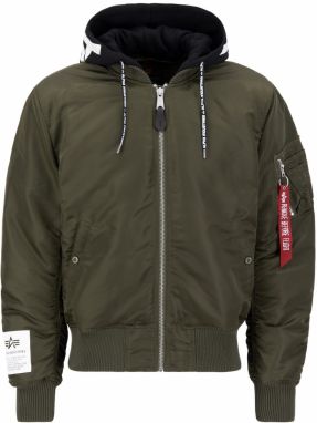 ALPHA INDUSTRIES Prechodná bunda  olivová / čierna / biela