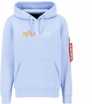 ALPHA INDUSTRIES Mikina  svetlomodrá / červená / hrdzavo červená / biela