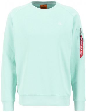 ALPHA INDUSTRIES Mikina 'X-Fit'  mätová / červená