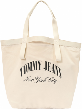 Tommy Jeans Shopper  slonová kosť / čierna