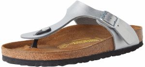 BIRKENSTOCK Poltopánky 'Gizeh'  strieborná