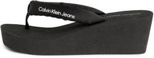 Calvin Klein Jeans Žabky  čierna / biela