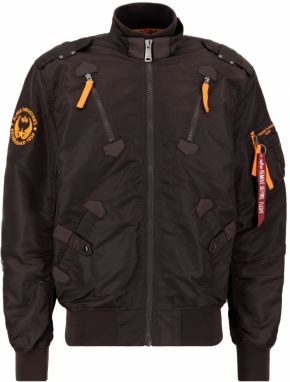 ALPHA INDUSTRIES Prechodná bunda 'Falcon II'  hnedá / oranžová