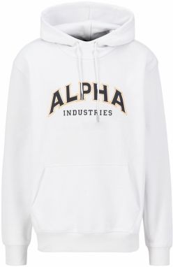 ALPHA INDUSTRIES Mikina  béžová / čierna / biela