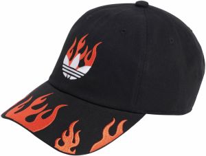 ADIDAS ORIGINALS Čiapka 'Flames Dad'  oranžová / čierna / biela