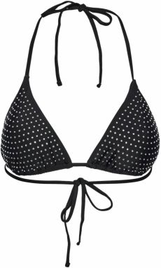 PIECES Bikinový top 'ALISA'  čierna / priehľadná