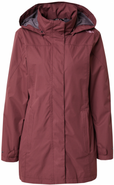 CMP Outdoorový kabát  ružová / burgundská
