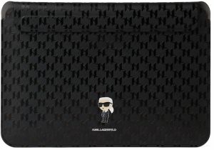 Karl Lagerfeld Taška na notebook  čierna / šedobiela