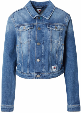 Tommy Jeans Prechodná bunda 'IZZIE'  modrá denim
