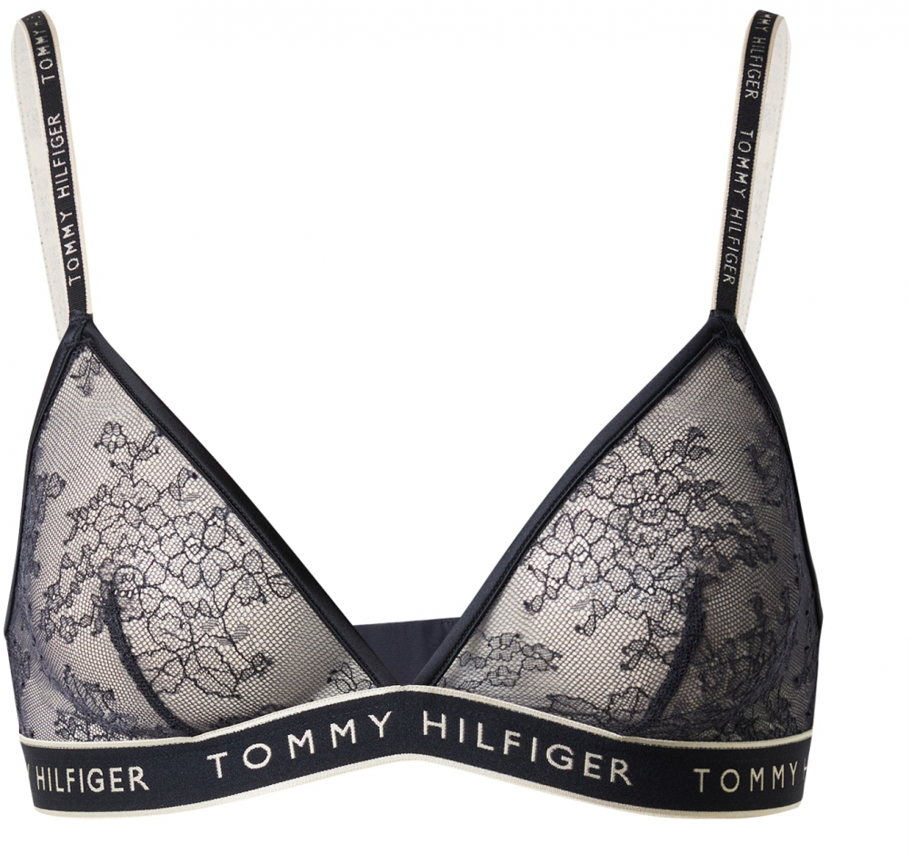 TOMMY HILFIGER Podprsenka  béžová / námornícka modrá