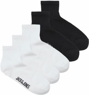 JACK & JONES Ponožky 'LEON'  čierna / biela